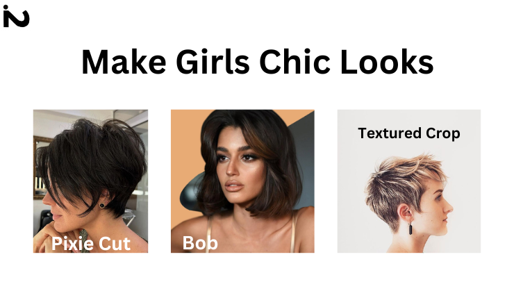 types of short hair styles that make girls chic looks