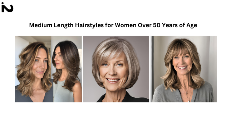 medium length hairstyles for women over 50 years of age