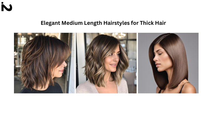 medium length hairstyles for thick hair