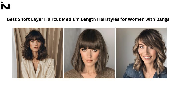 medium length hairstyles for women with bangs 